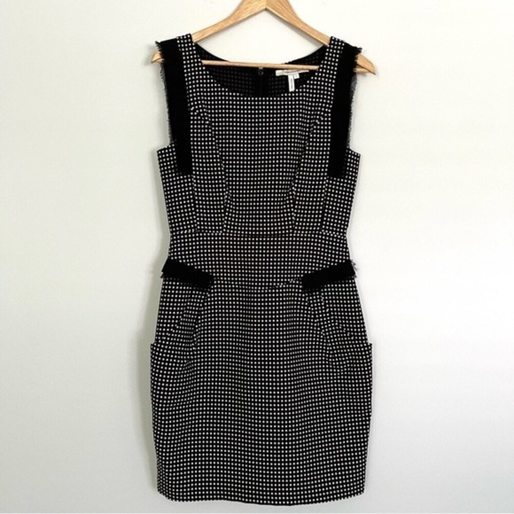 Max & Cleo Black and White Polka Dot Sleeveless Dress, Size 4 NWOT